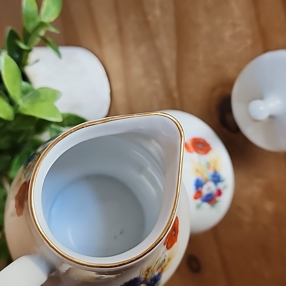 Vintage KAHLA Floral Porcelain Coffee Set - Picture 12 of 16